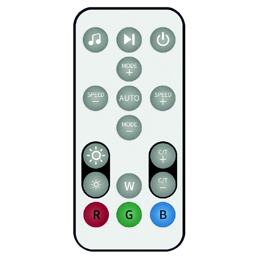 Димируема RGB LED подова лампа RAINBOW LED/18W/230V с Wi‑Fi (Tuya) и дистанционно управление