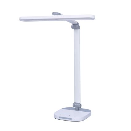 LED Димируема сензорна настолна лампа с нощ осветление LED/10W/5V 3000/4000/5000K бял