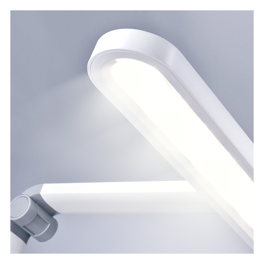 LED Димируема сензорна настолна лампа с нощ осветление LED/10W/5V 3000/4000/5000K бял