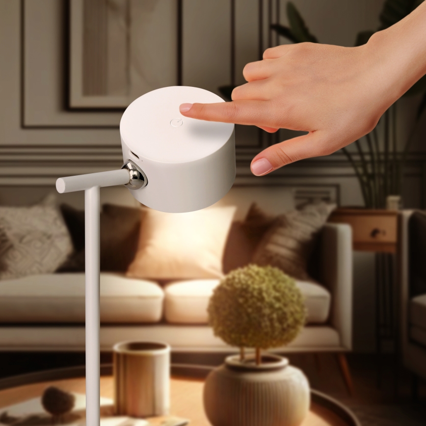 LED Димируем докосване акумулаторен лампа 3в1 LED/4W/2000 mAh 3000/4000/6500K бял