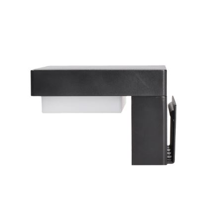 LED Соларна стенна лампа със сензори за движение и здрач PALERMO LED/5W/3,7V 2000 mAh IP54 черен