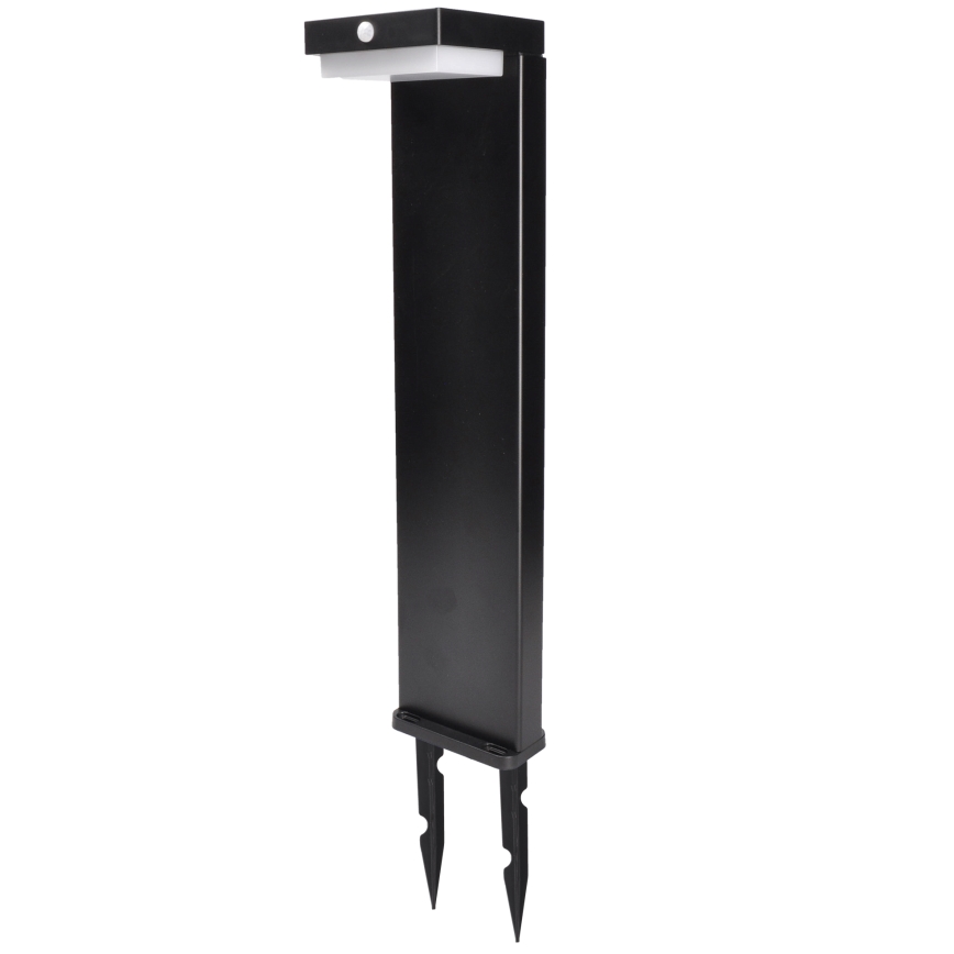 LED соларна лампа с датчик за движение и здрач PALERMO LED/5W/5V 2000 mAh IP54 черна