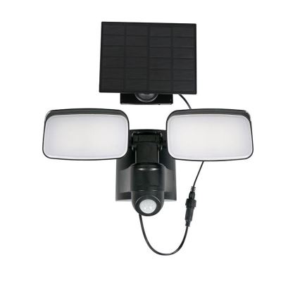 LED соларен прожектор със сензор LED/9W/3,7V 3600 mAh IP54
