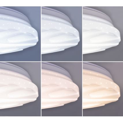 LED таванен регулируем осветител WAVE LED/60W/230V + дистанционно управление