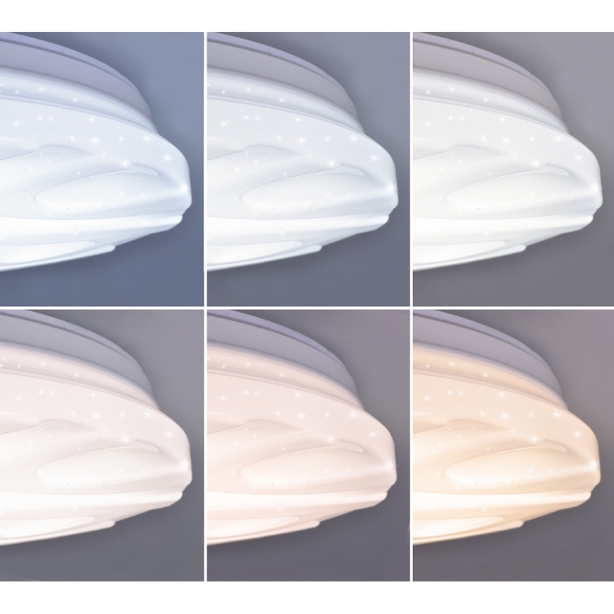 LED таванен регулируем осветител WAVE LED/60W/230V + дистанционно управление
