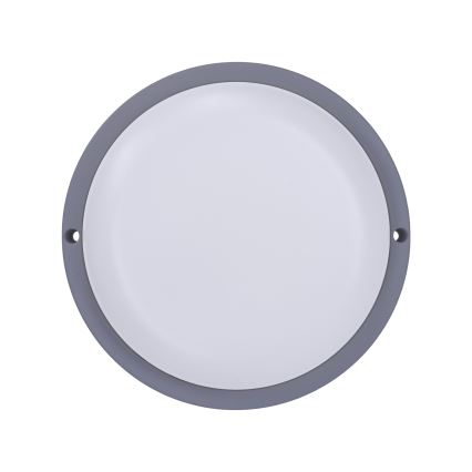 LED Екстериорен аплик LED/13W/230V 4000K IP54 сив кръгла