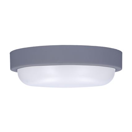 LED Екстериорен аплик LED/13W/230V 4000K IP54 сив кръгла