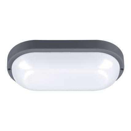 LED Екстериорен аплик LED/20W/230V 4000K IP54 сив овален