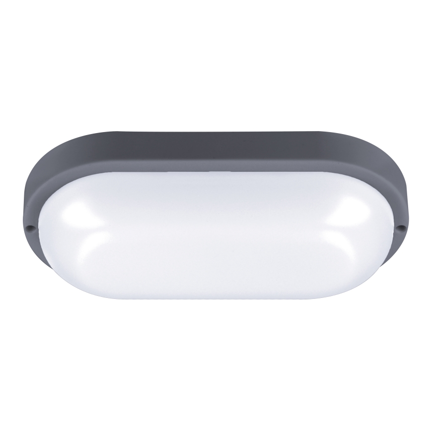 LED Екстериорен аплик LED/20W/230V 4000K IP54 сив овален
