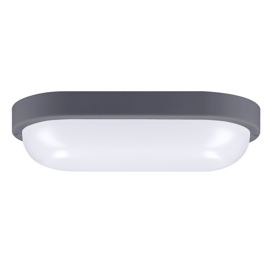 LED Екстериорен аплик LED/20W/230V 4000K IP54 сив овален