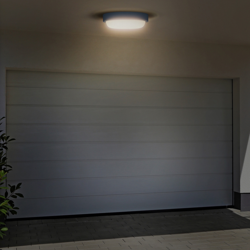 LED Екстериорен аплик LED/20W/230V 4000K IP54 сив кръгла