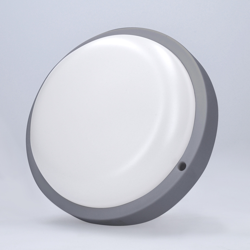 LED Екстериорен аплик LED/20W/230V 4000K IP54 сив кръгла