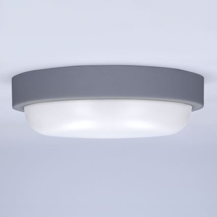 LED Екстериорен аплик LED/20W/230V 4000K IP54 сив кръгла