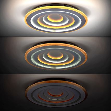 LED Димируем плафон CASCADE LED/111W/230V 3000-6500K + дистанционно управление