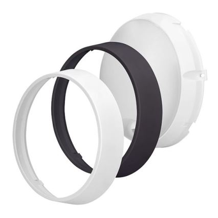 LED външно стенно осветително тяло със 2 в 1 сензор LED/20W/230V 3000/4000/6500K IP65 Ø 22 см