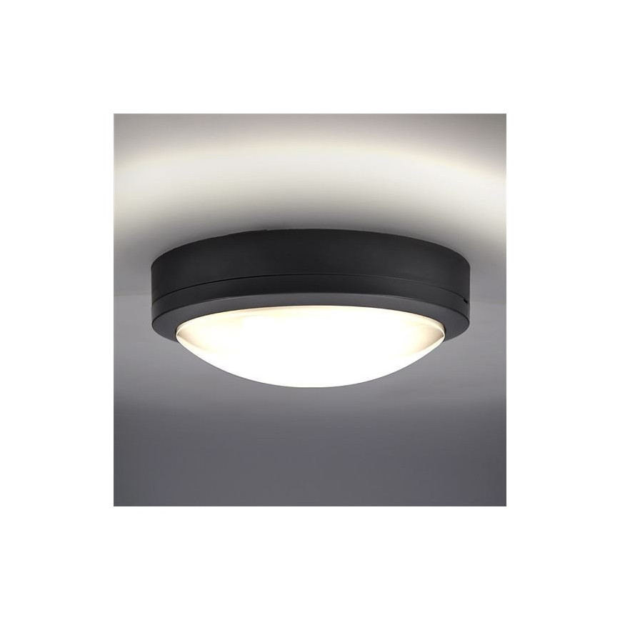 Екстериорна LED лампа за таван със сензор SIENA LED/20W/230V 4000K Ø 23 см IP54