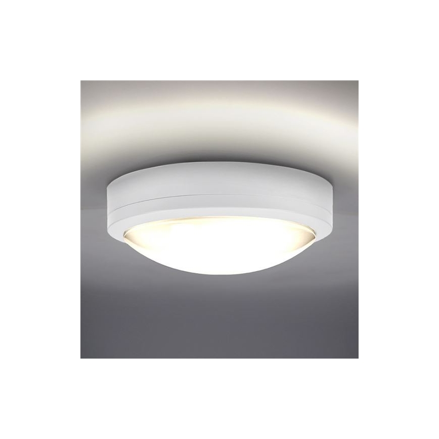 Екстериорна LED лампа за таван SIENA LED/20W/230V IP54 Ø 23 cm бял