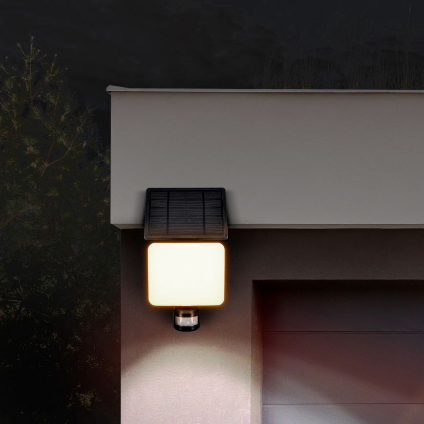 LED соларен прожектор с датчик за движение LED/11W/3,7V 4400mAh 3000K/4000K/6500K IP54