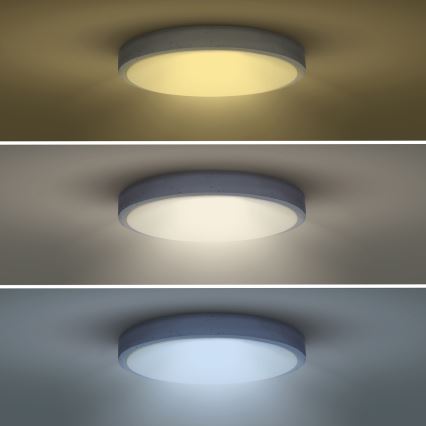 LED Димируем плафон GREY LED/60W/230V 3000-6500K сив Ø 49 см + дистанционно управление