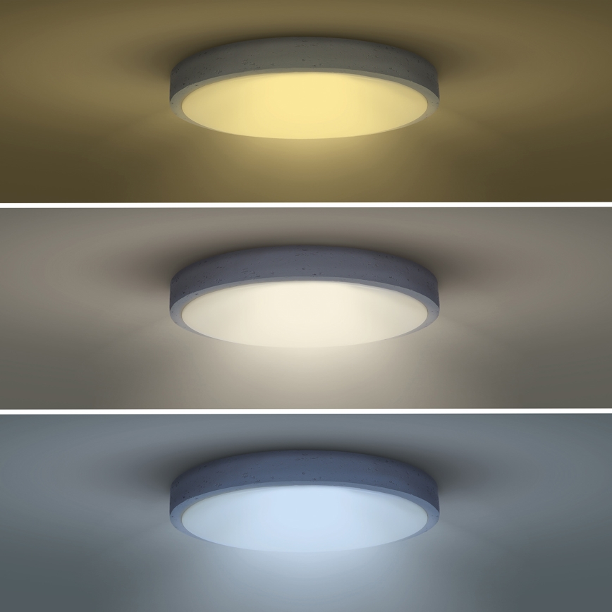 LED Димируем плафон GREY LED/60W/230V 3000-6500K сив Ø 49 см + дистанционно управление