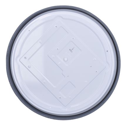 LED Димируем плафон GREY LED/60W/230V 3000-6500K сив Ø 49 см + дистанционно управление