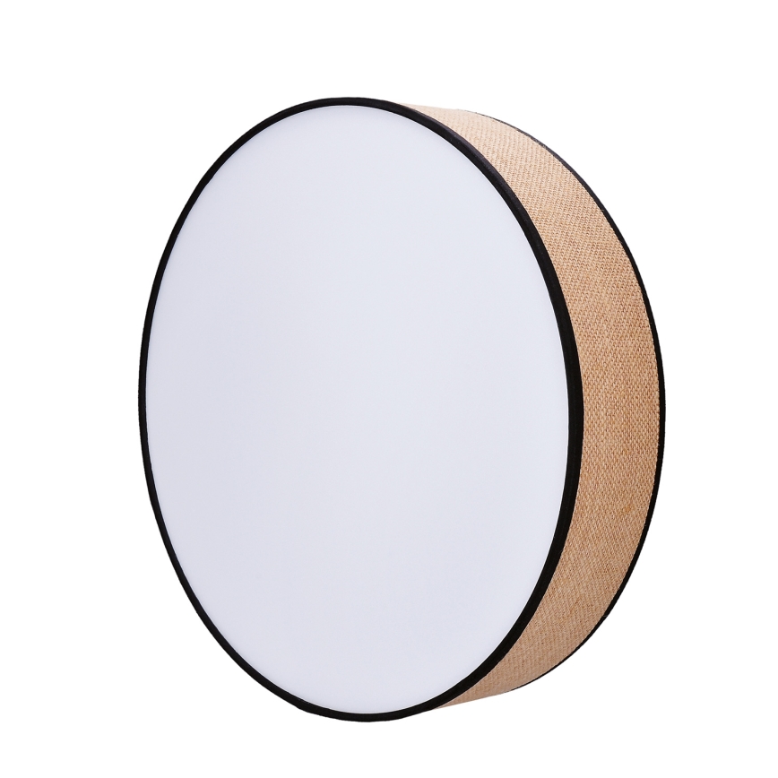 LED Димируем плафон BROWNIE LED/48W/230V 3000-6500K кафяв Ø 40 см + дистанционно управление