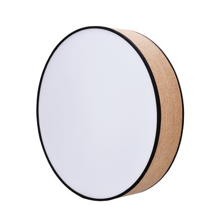 LED Димируем плафон BROWNIE LED/60W/230V 3000-6500K кафяв Ø 50 см + дистанционно управление