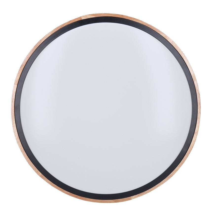 LED Регулируемо таванно осветително тяло IRON OAK LED/60W/230V 3000-6500K дъб пр. 51 см + дистанционно управление