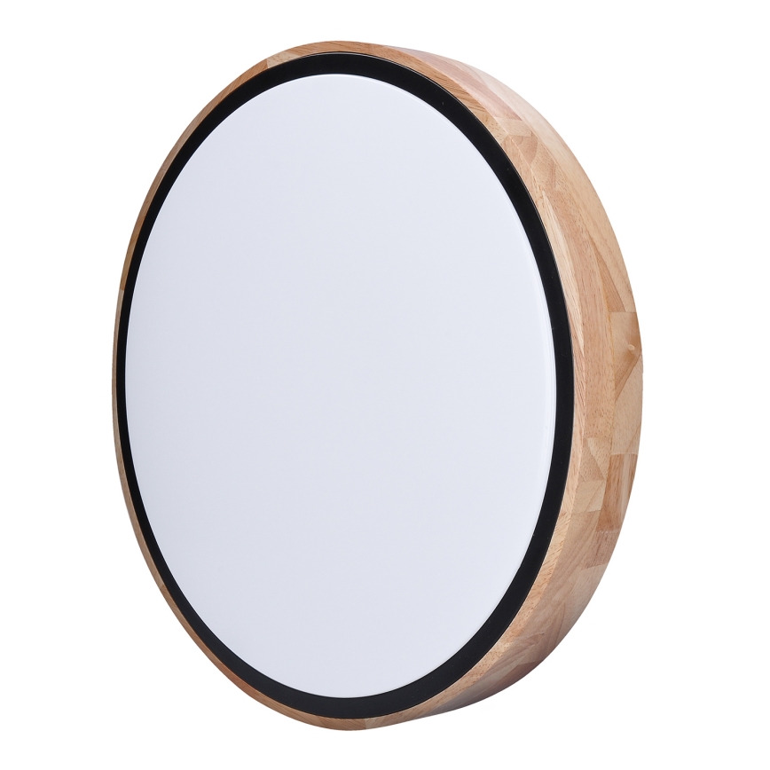 LED Регулируемо таванно осветително тяло IRON OAK LED/60W/230V 3000-6500K дъб пр. 51 см + дистанционно управление