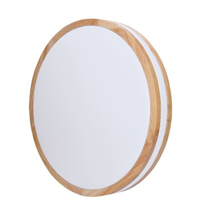 LED регулируемо таванно осветително тяло WOODY LED/60W/230V 3000-6500K дъб пр. 50 см + дистанционно управление