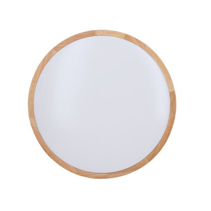 LED Димируем плафон SOLID OAK LED/48W/230V 3000-6500K дъб Ø 39 см + дистанционно управление