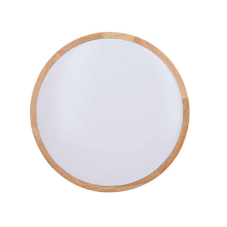 LED Димируем плафон SOLID OAK LED/48W/230V 3000-6500K дъб Ø 39 см + дистанционно управление