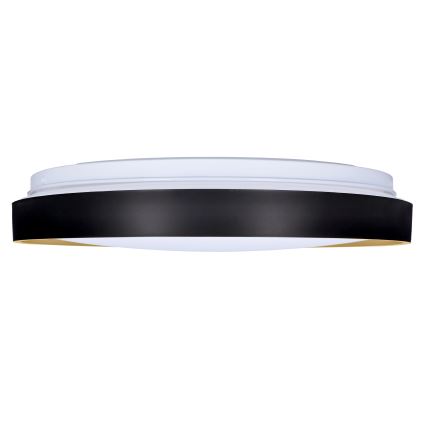 LED Димируем плафон CALA LED/48W/230V 3000-6500K черен/златист + дистанционно управление