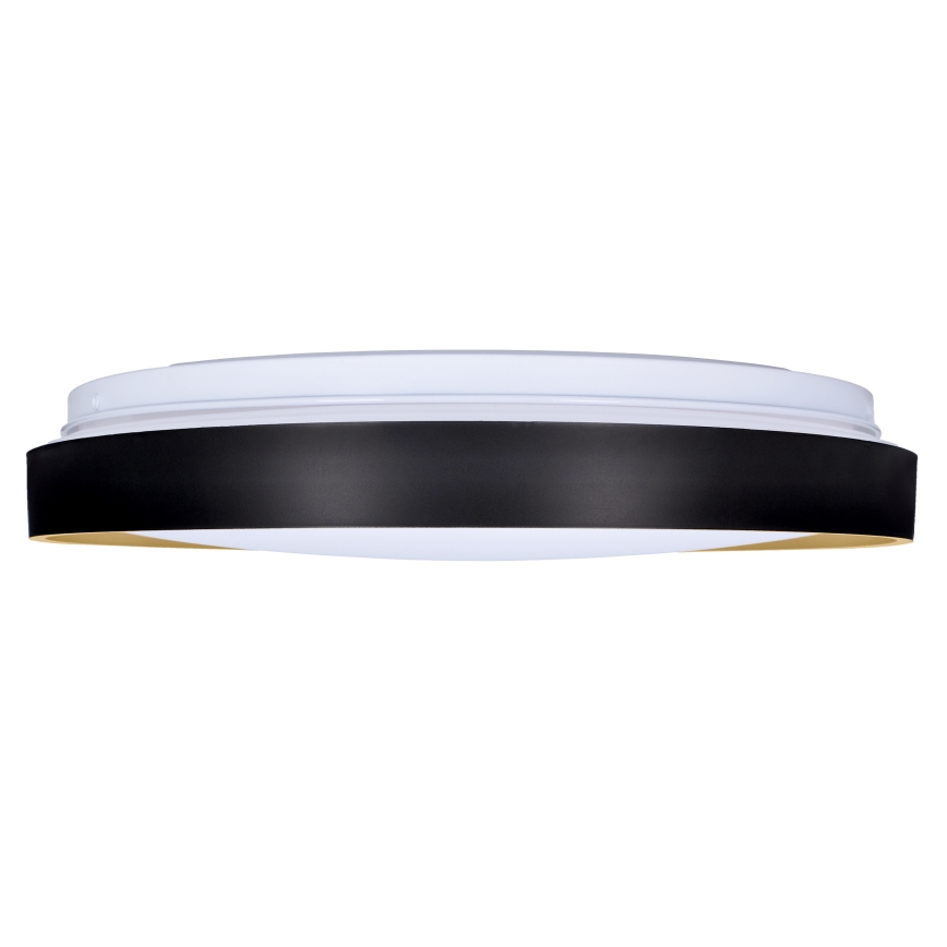 LED Димируем плафон CALA LED/48W/230V 3000-6500K черен/златист + дистанционно управление