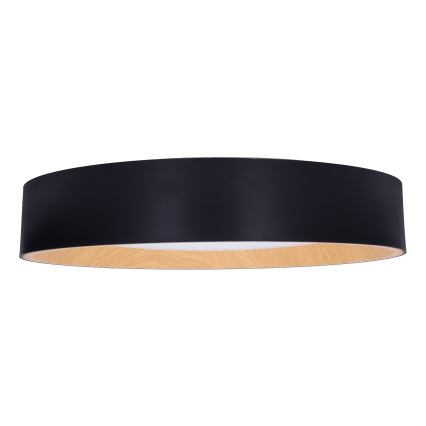 LED Димируем плафон LARIOS LED/48W/230V 3000-6500K Ø 39 см черен + дистанционно управление
