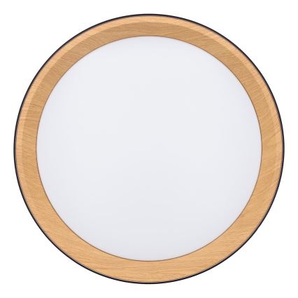 LED Димируем плафон LARIOS LED/48W/230V 3000-6500K Ø 39 см черен + дистанционно управление