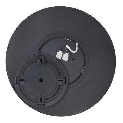 LED Димируем плафон ESTELA LED/36W/230V Ø 30 см черен + дистанционно управление