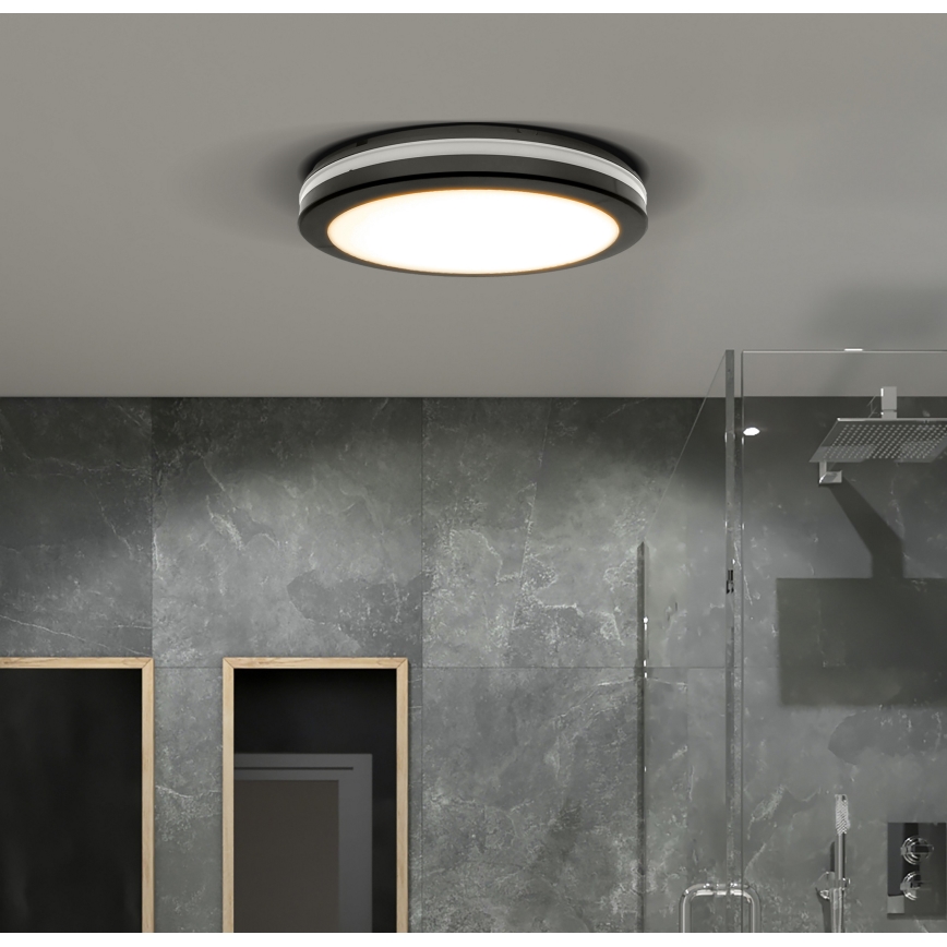 LED Димируем екстериорен таван лампа LED/36W/40W/44W/230V 3000/4000/6500K IP65 черен