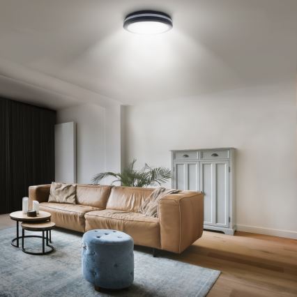 LED Димируем екстериорен таван лампа LED/36W/40W/44W/230V 3000/4000/6500K IP65 черен