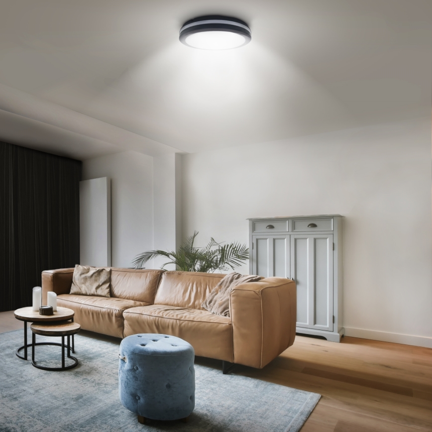 LED Димируем екстериорен таван лампа LED/36W/40W/44W/230V 3000/4000/6500K IP65 черен