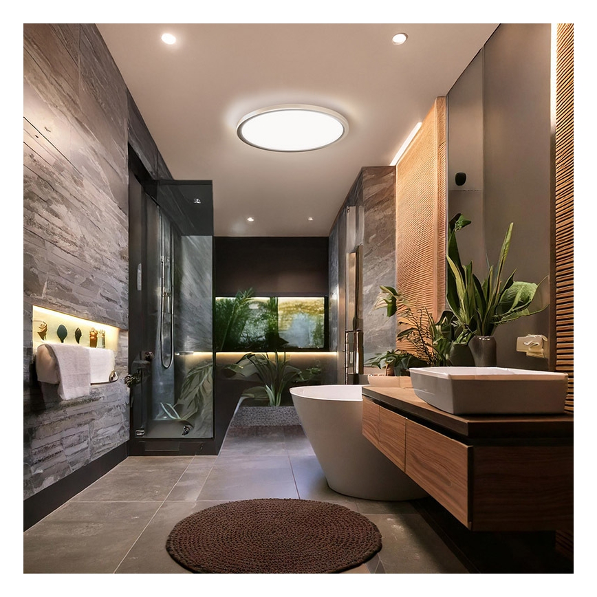 LED таванно осветително тяло за баня ACATE LED/18W/230V 3000/4000/6000K Ø 22 см IP54