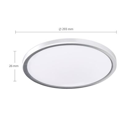 LED плафон за баня ACATE LED/24W/230V 3000/4000/6000K Ø 29,3 см IP54