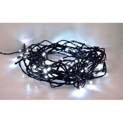 LED Външен коледен гирлянд 100xLED/8 функции IP44 13m студено бяло