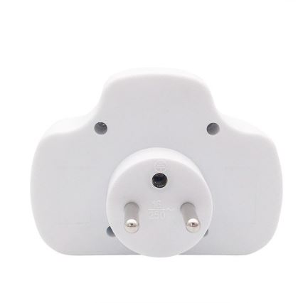 Разклонител 1Z 10A + 2Z 2,5A с превключвател