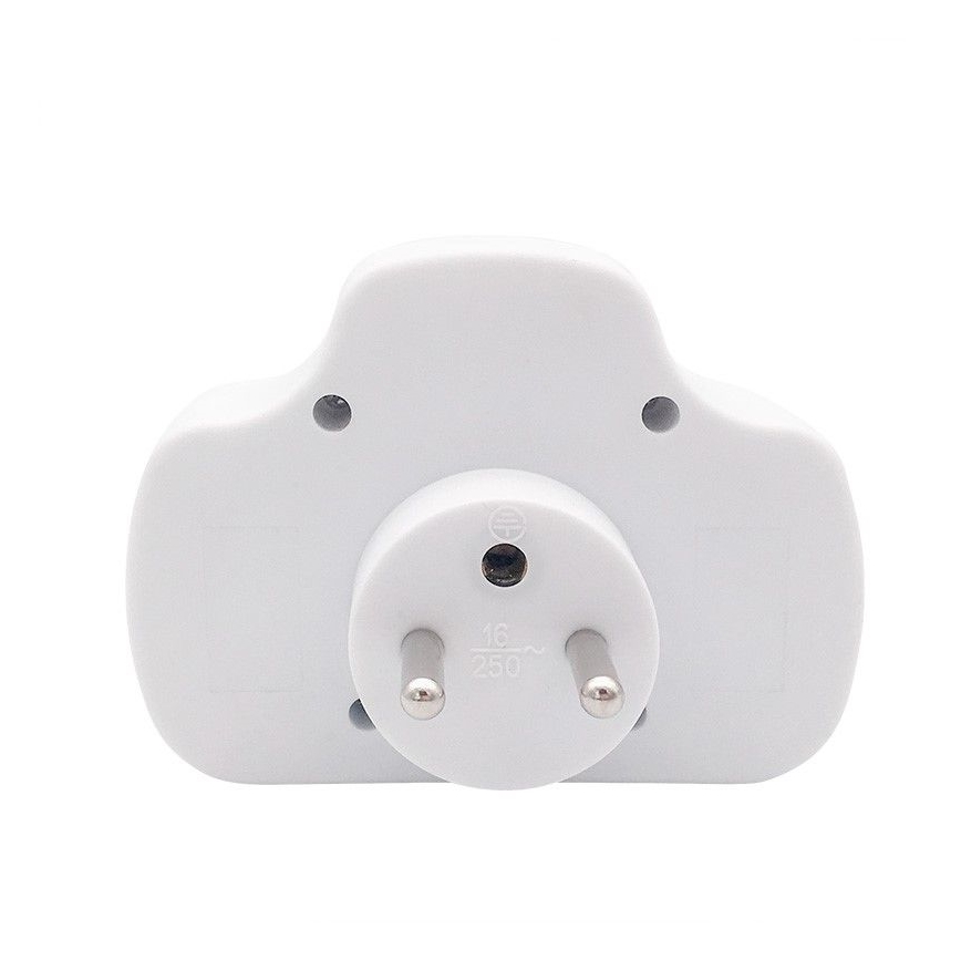 Разклонител 1Z 10A + 2Z 2,5A с превключвател