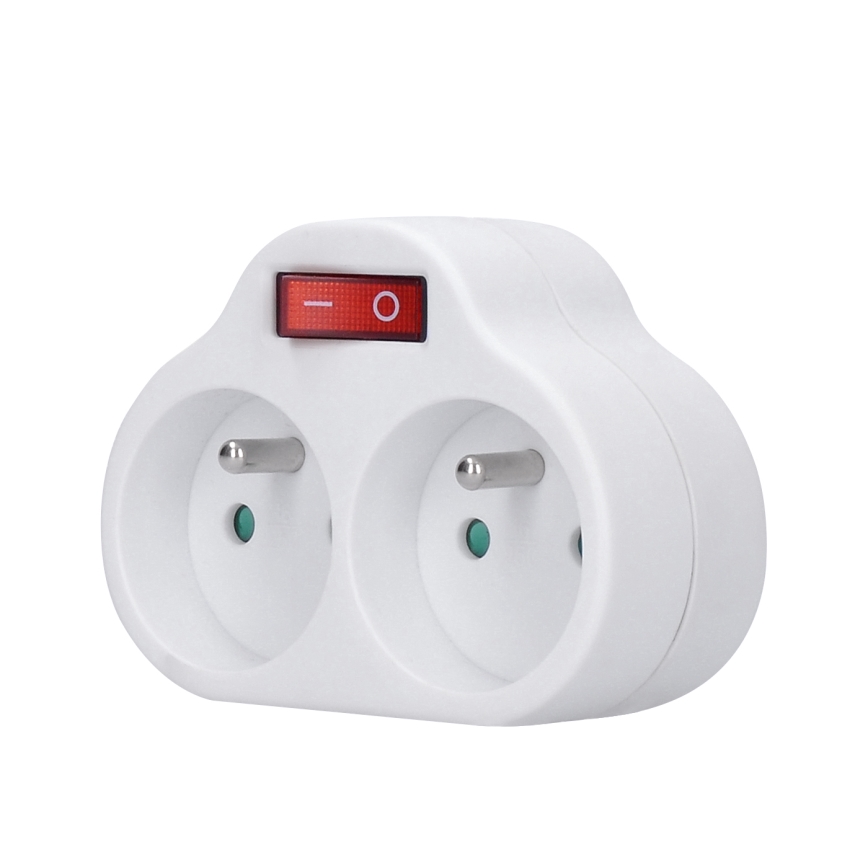 Разклонител с превключвател 2x10A/230V