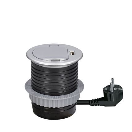 USB контакт за вграждане с капак 230V