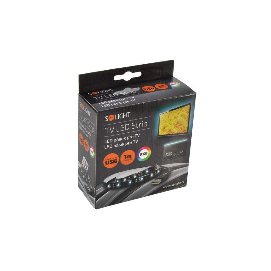 К-кт 2 бр. LED RGB лента за TV с дистанционно IP65 LED/USB 50см