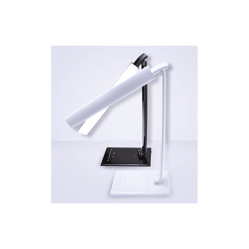 LED Димируема настолна лампа с USB конектор LED/12W/230V бяла