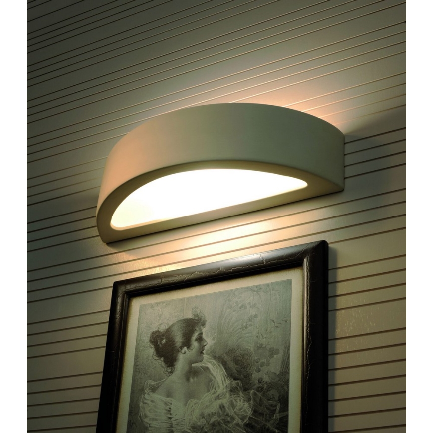 Аплик ATENA 1xE27/60W/230V 40,5 см бял